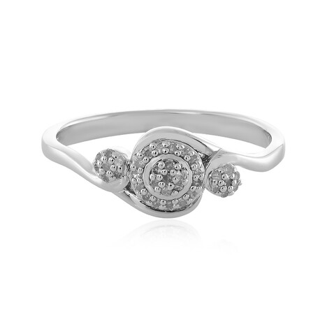 I1 (I) Diamant-Silberring