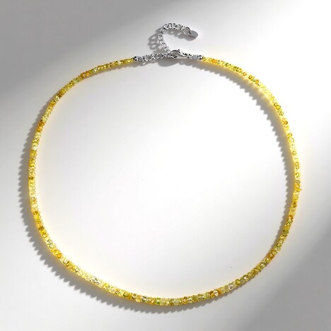 Collana in argento con Berillo Giallo