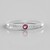 Anello in argento con Tormalina Rosa Nigeriana