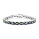 Bracciale in argento con Quarzo Mistico Blu