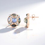 Orecchini in argento con Labradorite Blu Maniry (KM by Juwelo)