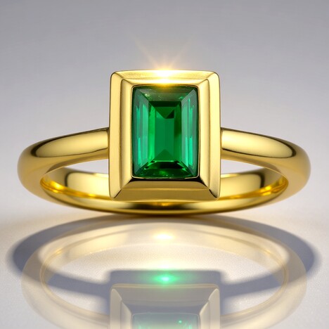 Anello in oro con Tormalina di Golconda (CUSTODANA)