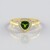 Anello in argento con Diopside Russo