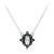 Himmelblauer Topas-Silbercollier