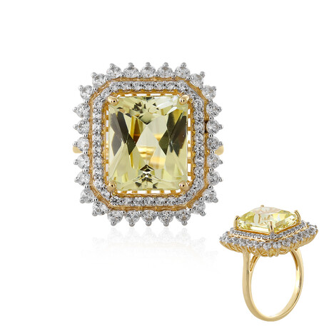 9K Canary Kunzite Gold Ring