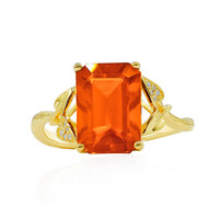 Anello in oro con Opale di Fuoco Messicano (Smithsonian)