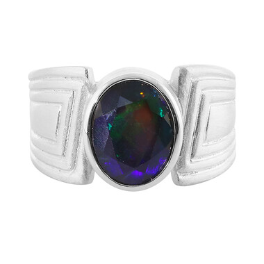 Mezezo-Opal-Silberring (MONOSONO COLLECTION)