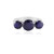 Zilveren ring met een Madagaskar Blauwe Saffier (de Melo Essence)