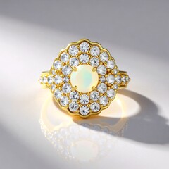 Anello in argento con Opale di Welo