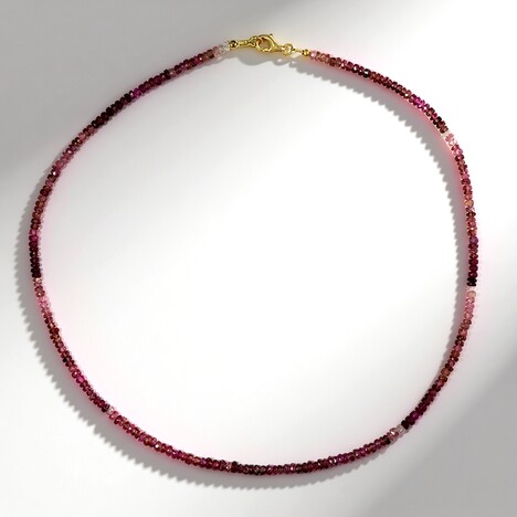 Collana in argento con Tormalina Rosa Nigeriana