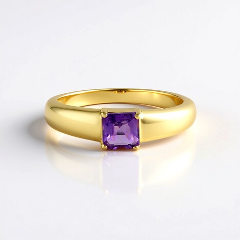 Anello in argento con Ametista del Marocco