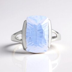Anello in argento con Quarzo Blue Moon
