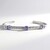 Tanzanite Silver Bangle