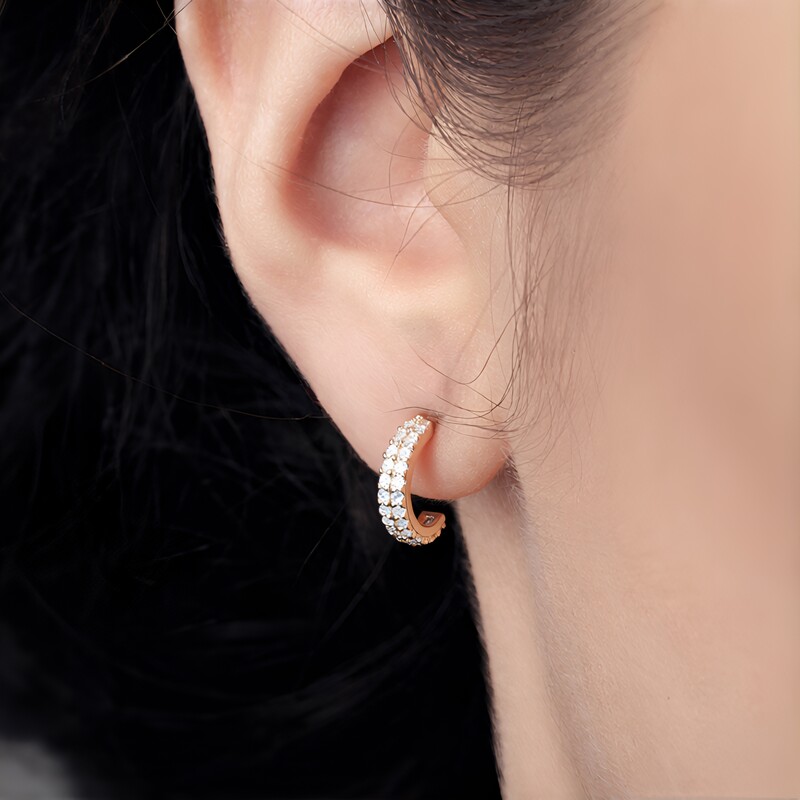 Pendientes en plata con Zircón