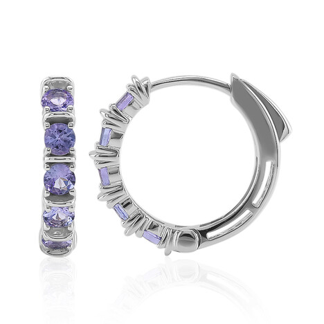 Tanzanite Silver Earrings