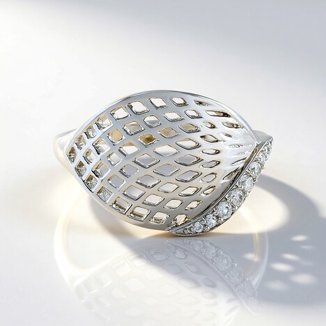 Bague en argent et Zircon (MONOSONO COLLECTION)