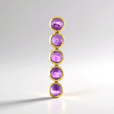 Ciondolo in argento con Ametista (MONOSONO COLLECTION)