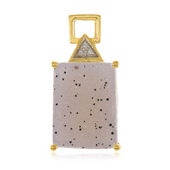 Ciondolo in argento con Agata Glitter