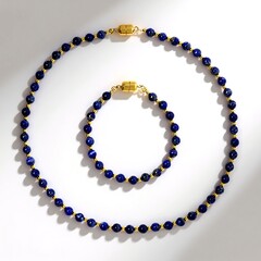 Parure in argento con Lapislazzuli (Riya)