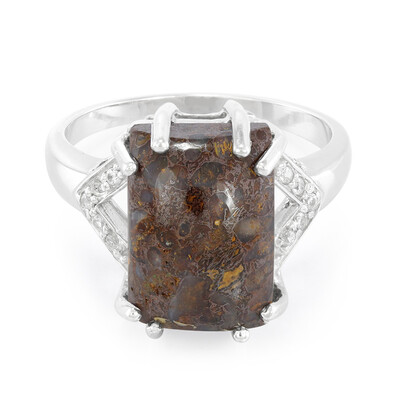 Anello in argento con Quarzo Dinosauro
