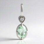 Ciondolo in argento con Ambligonite