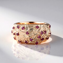 Anello in argento con Rodolite (SAELOCANA)