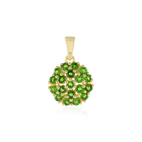 Russischer Diopsid-Silberanhänger