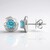 Orecchini in argento con Apatite Blu (Pallanova)