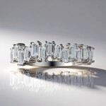 Anello in argento con Topazio Bianco