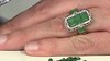 Zilveren ring met Zambia-smaragdstenen (Gems en Vogue)
