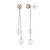 Boucles d'oreilles en argent et Perle d'Akoya (TPC)