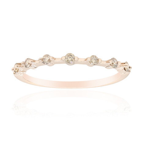 Anillo en oro con Diamante rosa de Francia de Argyle SI1 (Annette)