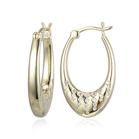 Zirkon-Silberohrringe