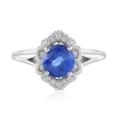 Anillo en plata con Cianita de Nepal