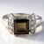 Anello in argento con Quarzo Fumè