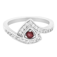 Anello in argento con Rubino del Madagascar