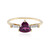 Anillo en oro con Granate Magenta