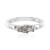 Bague en argent et Diamant champagne I3