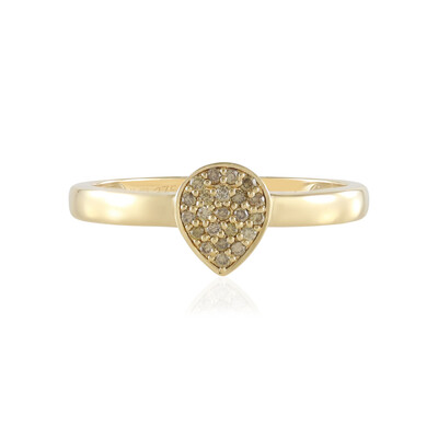 Bague en or et Diamant champagne I2 (de Melo)