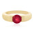 Zilveren ring met een Madagaskar Robijn