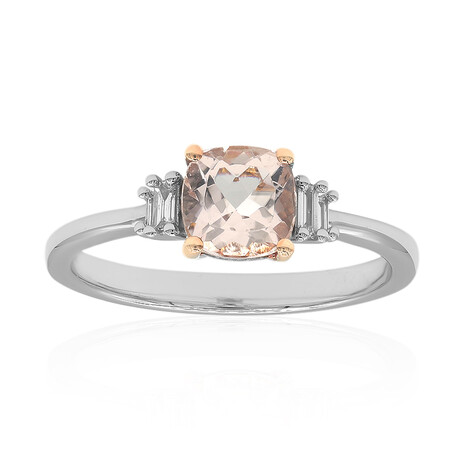 10K AAA Morganite Gold Ring