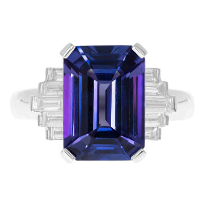 Anillo en oro con Tanzanita AAA (CIRARI)