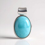 Ciondolo in argento con Larimar (MONOSONO COLLECTION)