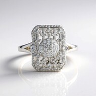 Anello in argento con Zircone