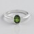 Anello in argento con Diopside Russo