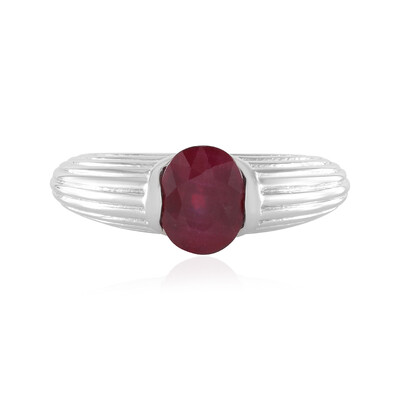Bague en argent et Rubis de Madagascar (de Melo)