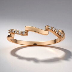 Anello in oro con Diamante Rose de France SI1 di Argyle (Annette)