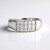 Bague en argent et Pierre de lune bleue (KM by Juwelo)