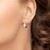 Boucles d'oreilles en argent et Topaze blanche