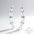Orecchini in argento con Topazio Bianco